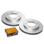 Front Brake Pads and Disc Rotors SET for Mitsubishi PAJERO NM NP 00-07