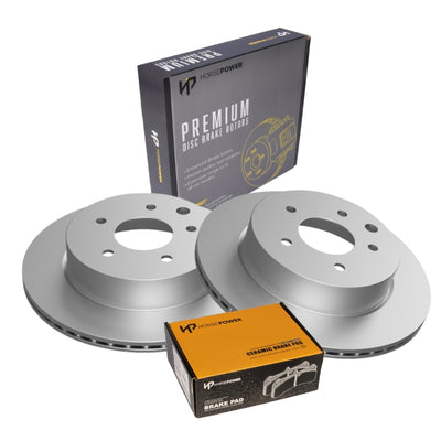 Rear Brake Pads and Rotors Set for Nissan X-Trail T32 2.5L 2014-2021 Mechanical Hand Brake