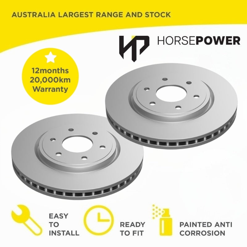 Front Brake Disc Rotors for Nissan PATHFINDER R51 2.5TD 4.0L 2005-15
