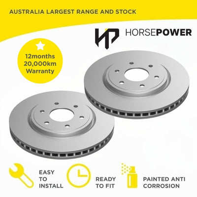 Front Brake Disc Rotors for Nissan PATHFINDER R51 2.5TD 4.0L 2005-15