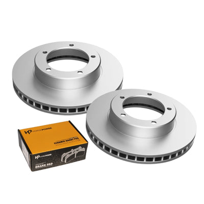 Front Ceramic Brake Pads Disc Rotors for LANDCRUISER HDJ100 UZJ100 98-07 Lexus LX470 98-06