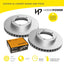 Front Brake Pads Rotors Set for Heavy Duty LANDCRUISER 100 FZJ105 HZJ105 98-07