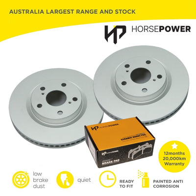 Front Brake Pads and Disc Rotors set for Toyota RAV4 ACA33 ACA38 GSA33 06-12