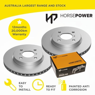 Front Brake Pads and Disc Rotors Set for Suzuki SWIFT FZ GL 2011-2017 not GLX