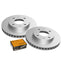 Front Brake Pads and Disc Rotors Set for Hyundai SONATA 2.0L 2.5L EF 2001-2005