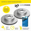 Front Rotors and Bendix Brake Pads Set for Ford FAIRLANE BF 5.4 V8 2005 -