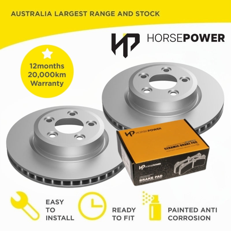 Front Brake Pad and Disc Rotors for Ford TERRITORY SX (TS TX) SY SZ  TS TX 04-16