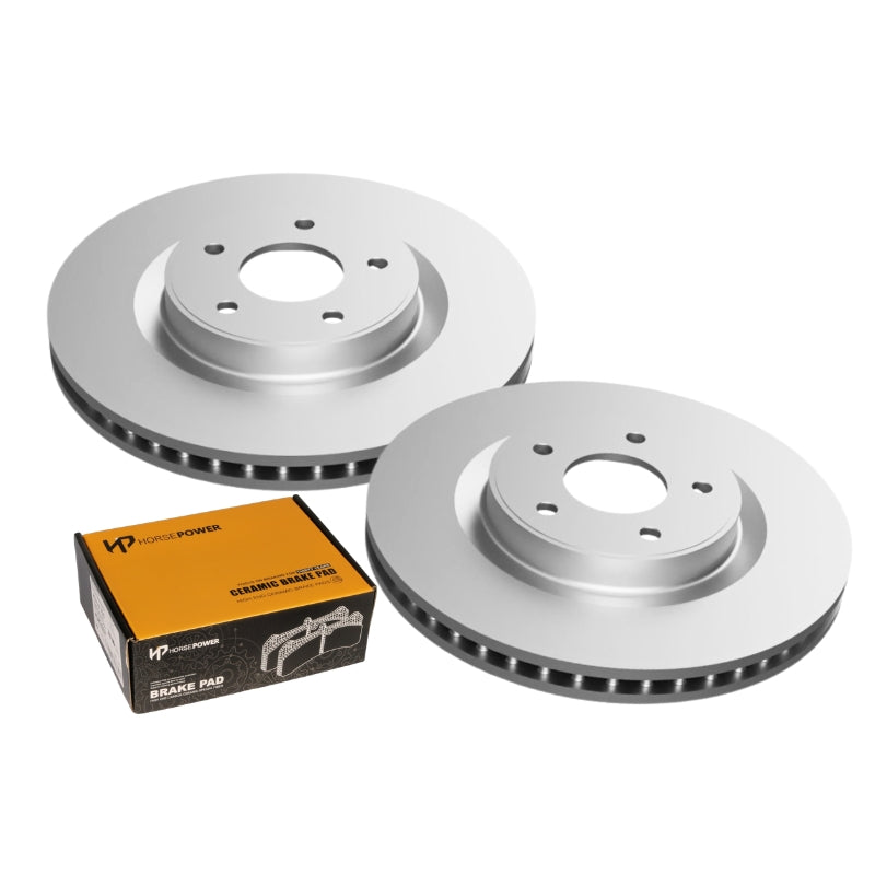 Front Ceramic Brake Pads and Disc Rotors for Nissan Pathfinder R52 2013-2017