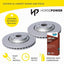 Front Bendix Brake Pads and Rotors Set for Toyota KLUGER GSU40 GSU45 07-14