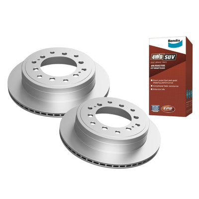 Rear Bendix 4WD Brake Pads and Disc for PRADO KDJ150 KDJ155 GRJ150 GDJ150 09-on