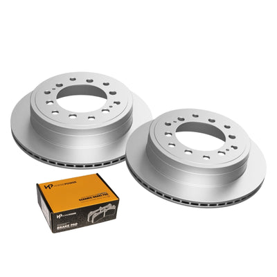 Rear Brake Pads and Disc Rotors for Toyota Fortuner GXL 2.8 2015-2020