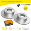Rear Disc Rotor and Heavy Duty Brake Pads sensor for Renault MASTER 2.3dCi 10-20