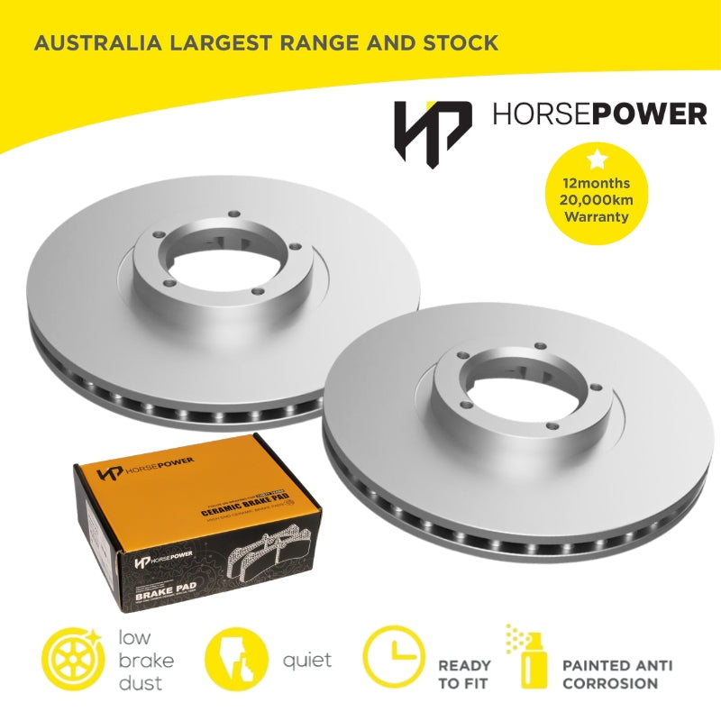 Front Brake Pads and Disc Rotors set for Ford TRANSIT VF VG 96-98 15 inch wheels