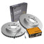 Front Disc Rotors and Brake Pad Set for Mini Cooper F55 1.5L 11/2014-03/2021