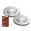 Front Bendix 4WD Brake Pads Disc Rotors set for Nissan X-trail T32 7 Seater only