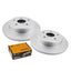 Rear Brake Disc Rotors and Brake Pads for Toyota Camry ASV70 RAV4 AXAH52