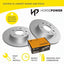 Rear Disc Rotors and Brake Pads for Mazda CX-3 DK 2.0L 03/2015-01/2018 281mm