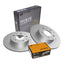 Rear Disc Rotors and Brake Pads for Mazda CX-3 DK 2.0L 03/2015-01/2018 281mm