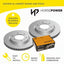 Front Disc Rotors and Brake Pads for Mitsubishi Triton KL1 2.4L 2018-2023 Twin Piston