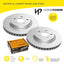 Front Brake Disc Rotors and Brake Pads for Toyota Camry ASV70 RAV4 AXAH52