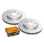 Front Brake Disc Rotors and Brake Pads for Toyota Camry ASV70 RAV4 AXAH52