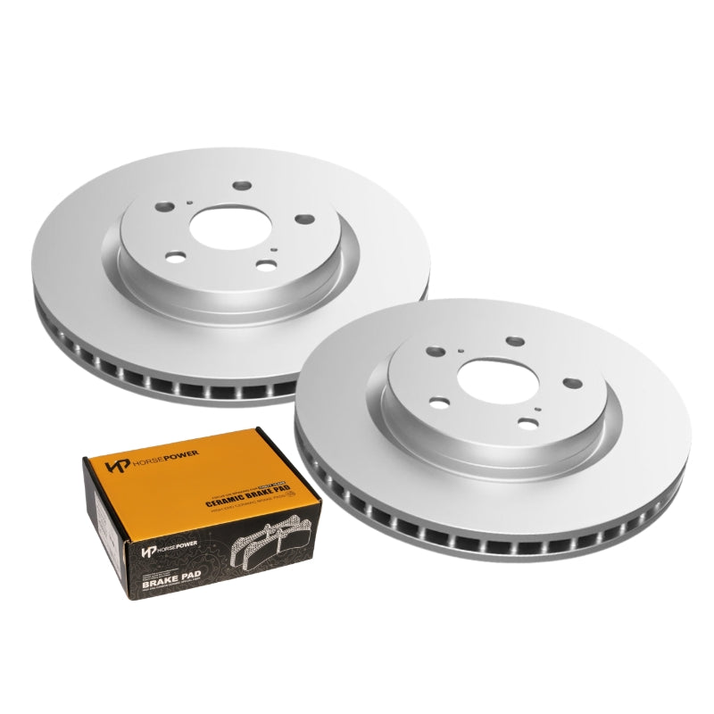 Front Brake Disc Rotors and Brake Pads for Toyota Camry ASV70 RAV4 AXAH52
