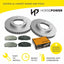 Front Disc Rotors and Brake Pads for Toyota Hiace KZH106 3.0L 08/1993-07/2004