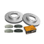 Front Disc Rotors and Brake Pads for Toyota Hiace KZH106 3.0L 08/1993-07/2004