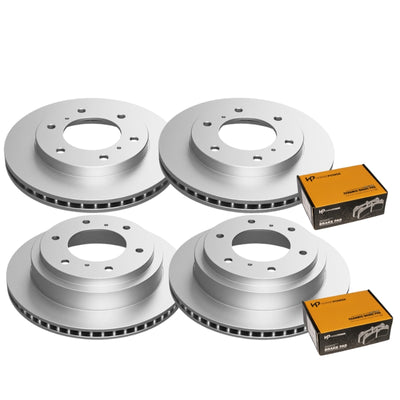 Full Set Front and Rear Brake Pads Disc Rotors for Mitsubishi Pajero NM NP 00-06