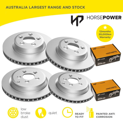 FULL SET Front and Rear Brake Pads Disc Rotors for Ford Territory SX SY SZ TX