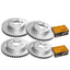 FULL SET Front and Rear Brake Pads Disc Rotors for Ford Territory SX SY SZ TX