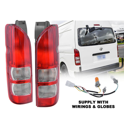 Pair LH+RH Tail Light Rear Lamp For Toyota Hiace Van Commuter Bus 2005~2019