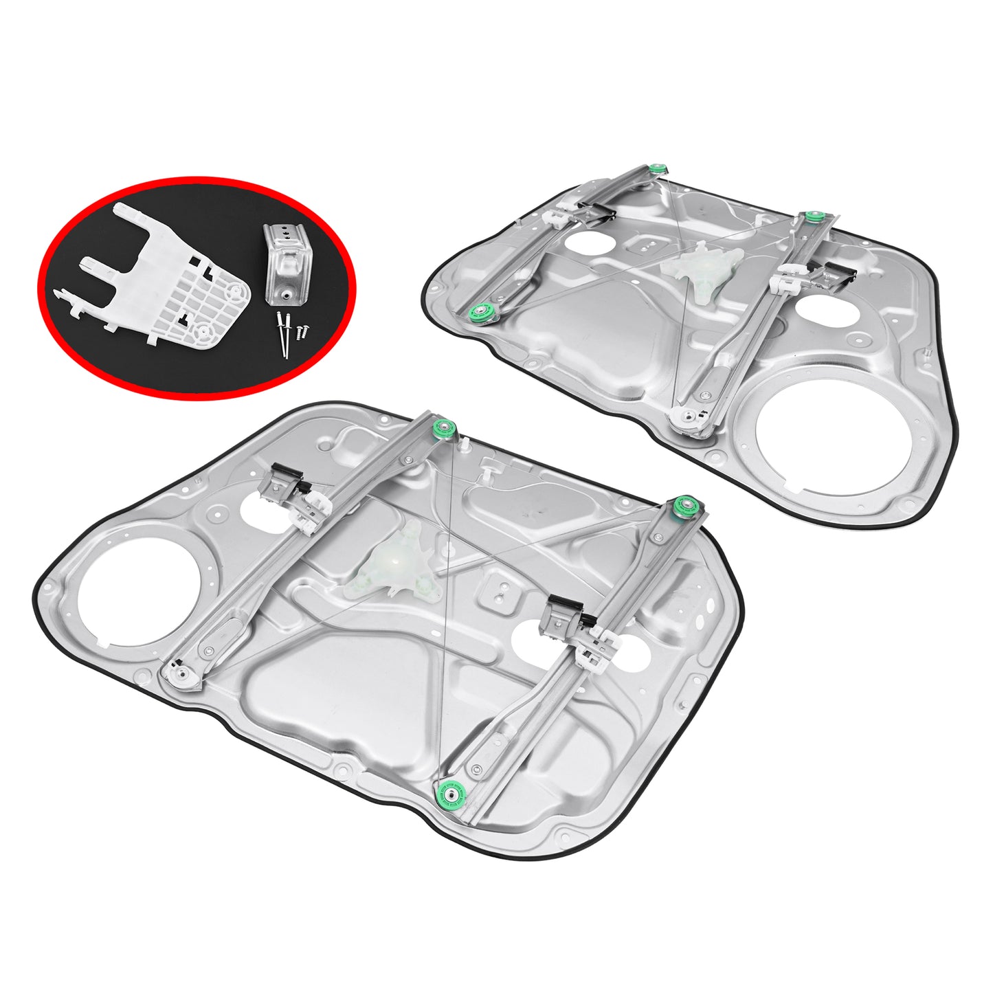 FRONT Pair LH+RH Electric Door Window Regulator W Panel For Hyundai I30 FD 07~12