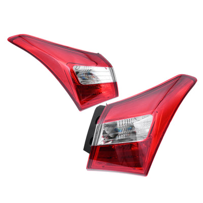 Pair LH+RH Tail Light Rear Lamp No LED For Hyundai I30 GD Hatch 2012~2017