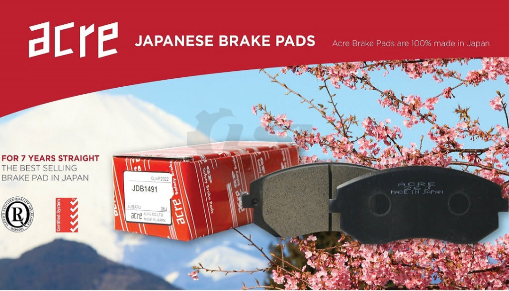Acre Brake Pads Rear For Toyota Corolla Zze122R S. Africa Edition