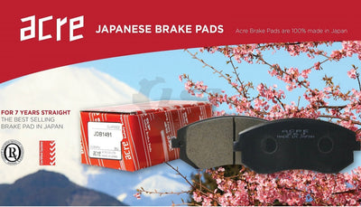 Acre Brake Pads Rear For Toyota Corolla Zze122R S. Africa Edition