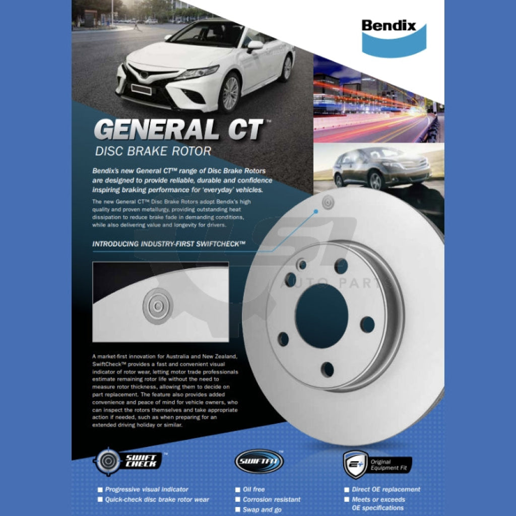 Bendix Front Brake Disc Rotors for Kia MAGENTIS 2.4 2.7 2006-2010 Brake Disc Rotors