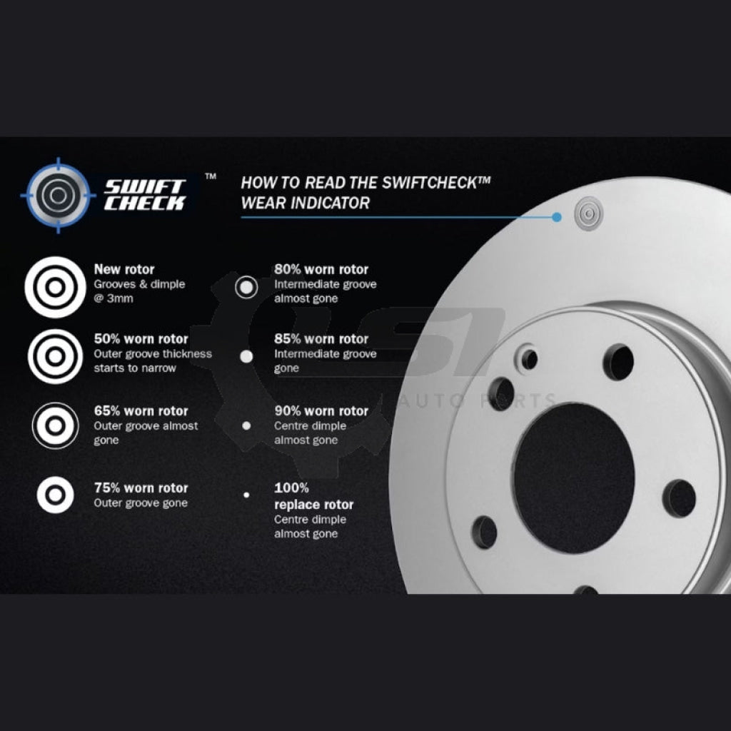 Bendix Rear Brake Disc Rotors for Holden VOLT 1.4L 2012 - Brake Disc Rotors