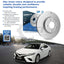 Bendix Rear Brake Disc Rotors for Toyota RAV4 ACA20 ACA21 ACA22 ACA23 00-06 Brake Disc Rotors