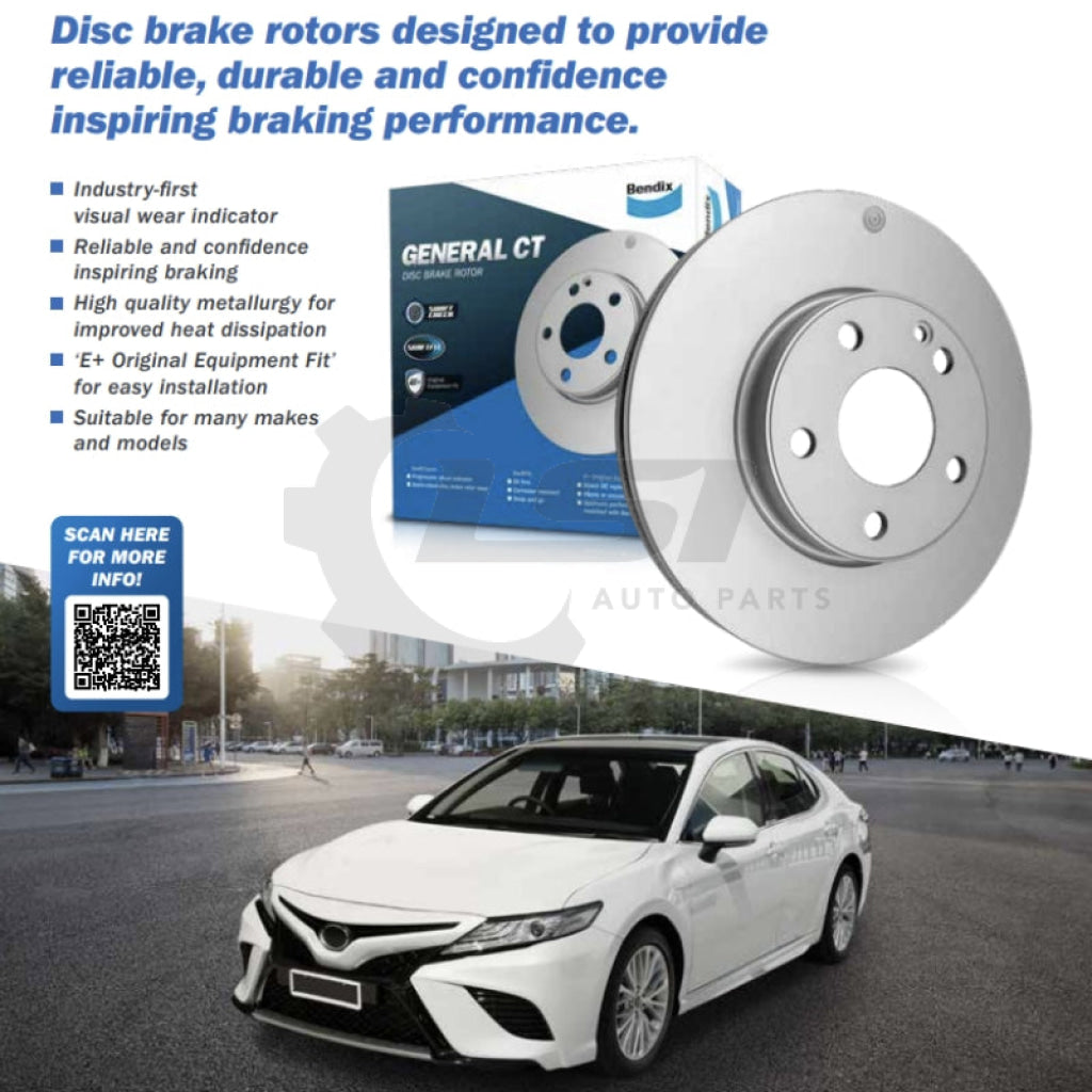 Bendix Rear Brake Disc Rotors for Toyota RAV4 ACA33 ACA38 GSA33 2006-12 Brake Disc Rotors