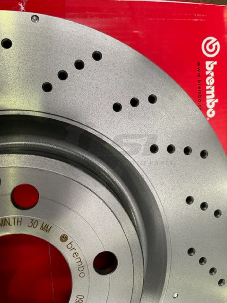 Brembo Front Cross Drilled Disc Rotors And Brake Pads For Cls350 C218 Sport Pack Kit