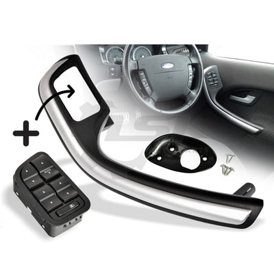 Driver Door Pull Grab Handle Trim + 4 Button Switch Ford Falcon Ba Bf Xt Xr F6