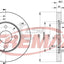 Fremax Front Disc Rotors For Alfa Romeo 33 1.7 88-92 Brake