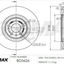 Fremax Front Disc Rotors For Audi A4 B8 8K Tfsi 1.8 Cjeb 2012-2017 Brake