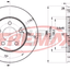 Fremax Front Disc Rotors For Jeep Cherokee Kj 2.4 2.5 2.8 3.7 2001-2008 288Mm Brake