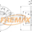 Fremax Front Disc Rotors For Mini Cooper D R56 1.6 02-07 294Mm Brake