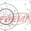 Fremax Front Disc Rotors For Smart Cabrio 0.7 03-04 Brake