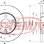 Fremax Front Disc Rotors For Volkswagen Caravelle T4 2.5 97-05 282Mm Brake