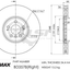 Fremax Front Lh And Rh Disc Rotors For Bmw X3 Xdrive 30D G01 3.0 2017-2020 Brake