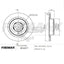 Fremax Rear Brake Disc Rotors for Infiniti Q50 V37 3.0 2016-2020 Brake Disc Rotors